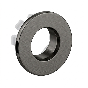 Arezzo Gunmetal Grey Basin Overflow Cover Insert Hole Trim