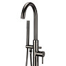 Arezzo Gunmetal Grey Freestanding Bath Tap with Shower Mixer  Profile Large Image