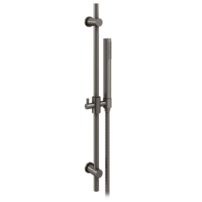 Arezzo Gunmetal Grey Modern Slide Rail Kit with Pencil Shower Handset