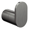 Arezzo Gunmetal Grey Robe Hook  Profile Large Image