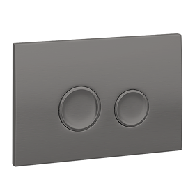 Arezzo Gunmetal Grey Round Button Flush Plate