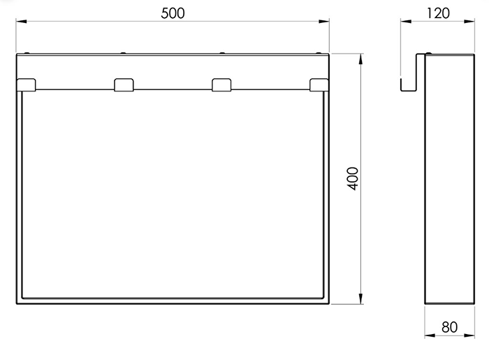 Arezzo Hanging Shower Shelf – Matt Black