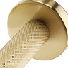 Arezzo Industrial Style Brushed Brass Round Towel Ring  Profile Large Image