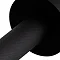 Arezzo Industrial Style Matt Black Round Towel Ring  Profile Large Image