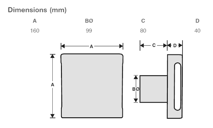 Arezzo IPX5 Quiet Extractor Fan Basic Model