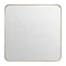 Arezzo Large 500 x 500 Gold Frame Square Wall Mirror  Profile Large Image