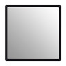 Arezzo Large 540 x 540 Black & Gold Frame Square Wall Mirror  Profile Large Image