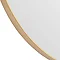 Arezzo Large 600 x 500 Gold Frame Oval Wall Mirror  Feature Large Image