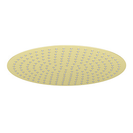 Arezzo Large Round 400mm Brushed Brass Fixed Shower Head