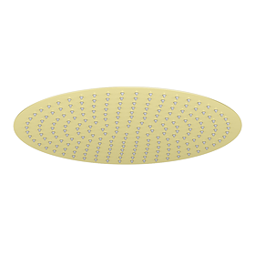Arezzo Large Round 400mm Brushed Brass Fixed Shower Head