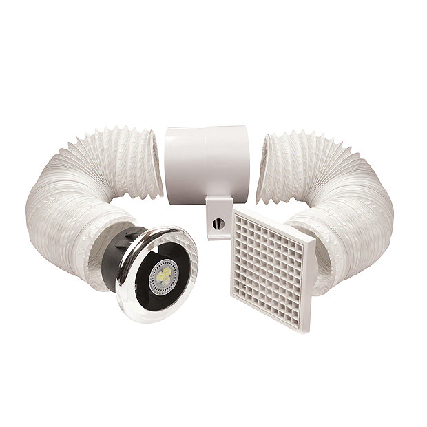 Arezzo LED Shower Extractor Fan & Light Kit