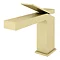 Arezzo Leva Mono Basin Mixer Tap Brushed Brass  Profile Large Image