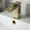 Arezzo Leva Mono Basin Mixer Tap Brushed Brass  Standard Large Image