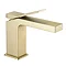 Arezzo Leva Mono Basin Mixer Tap Brushed Brass Large Image