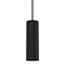 Arezzo Light Pull Cord with Knurled Handle - Matt Black