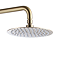 Monza Low Pressure Round Thermostatic Shower with Cool Touch - Brushed Brass