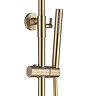 Monza Low Pressure Round Thermostatic Shower with Cool Touch - Brushed Brass