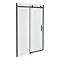 Arezzo Matt Black 1000mm Frameless Sliding Shower Door  Profile Large Image