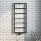 Arezzo Matt Black 1200 x 500 Ladder Heated Towel Rail