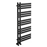 Arezzo Matt Black 1200 x 500mm 15 Bar Designer Heated Towel Rail