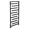 Arezzo Matt Black Geometric Designer Towel Rail (1380 x 600mm)