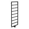 Arezzo Matt Black 1500 x 500 Ladder Heated Towel Rail  Feature Large Image
