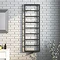 Arezzo Matt Black 1500 x 500 Ladder Heated Towel Rail  Profile Large Image