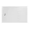 Arezzo Matt Black 1600 x 800 Grey Tinted Glass Wet Room (Inc. Screen, Side Panel + Tray) Profile La