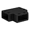 Arezzo Matt Black 1600 x 800 Grey Tinted Glass Wet Room (Inc. Screen, Side Panel + Tray) Feature La