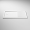 Arezzo Matt Black 1600 x 800 Grey Tinted Glass Wet Room (incl. Screen, Side Panel + Tray)