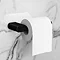 Arezzo Matt Black 165mm Toilet Roll Holder  Profile Large Image