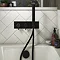 Arezzo Matt Black 2-Way Thermostatic Shower with Diverter, Fixed Shower Head and Hand Shower Featur