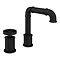 Arezzo Matt Black 2TH Industrial Style Deck Mounted Basin Mixer  Feature Large Image