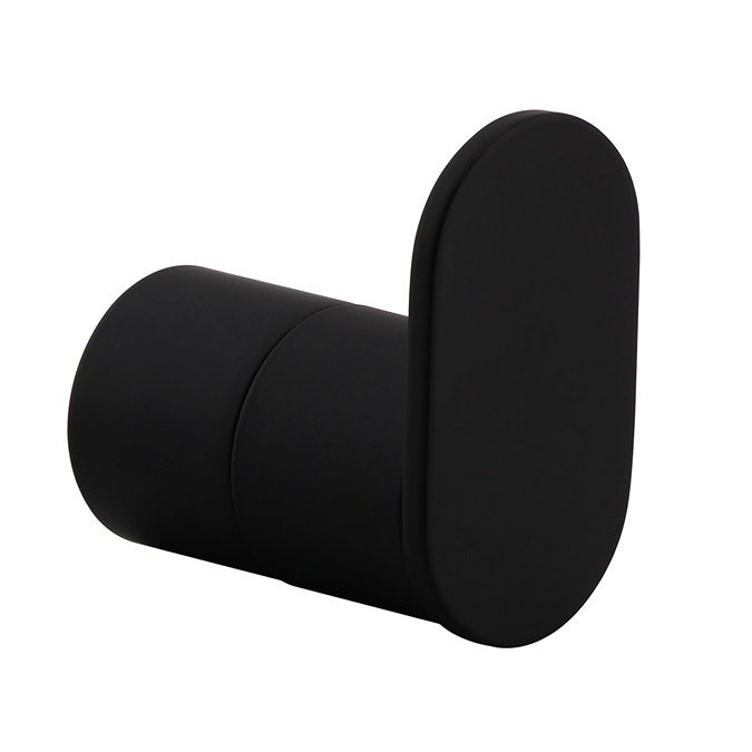 Arezzo Matt Black 3-Piece Bathroom Accessory Pack  Profile Large Image