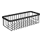 Arezzo Matt Black 300mm Wire Shower Basket