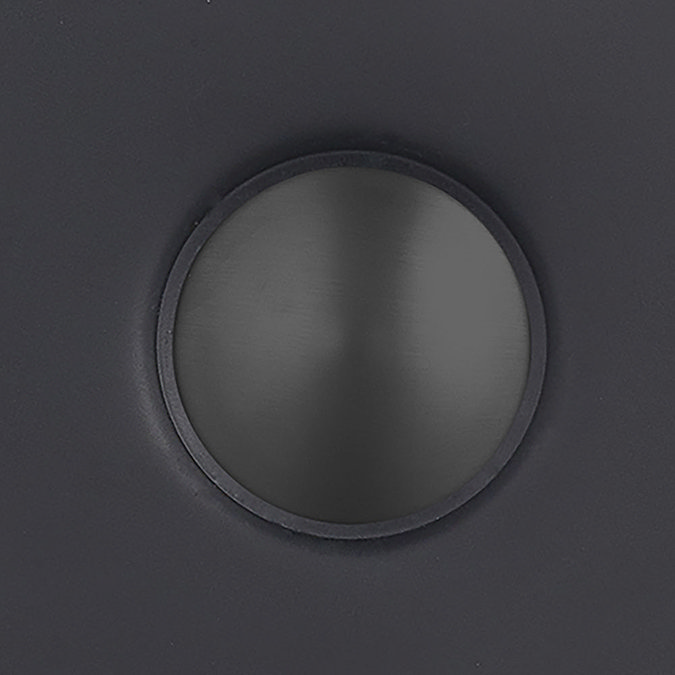 Arezzo Matt Black 340 x 520mm Rectangular Stainless Steel Counter Top Basin + Waste Profile Large I