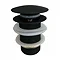 Arezzo Matt Black 360mm Round Stainless Steel Counter Top Basin + Waste Feature Large Image