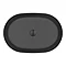 Arezzo Matt Black 380 x 560mm Oval Stainless Steel Counter Top Basin + Waste