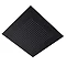 Arezzo Matt Black 400 x 400mm Recessed Ceiling Mounted Square Shower Head Standard Large Image