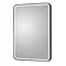 Arezzo Matt Black 500 x 700 LED Illuminated Border Mirror incl. Touch Sensor + Anti-Fog  Profile Large Image