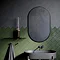 Arezzo Matt Black 500 x 800mm Capsule Mirror  Profile Large Image