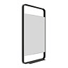 Arezzo Matt Black 550 x 1000mm Mirror with Shelf Large Image