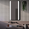 Arezzo Matt Black 600 x 1200mm Rectangular LED Illuminated Anti-Fog Bathroom Mirror