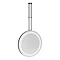Arezzo Matt Black 600mm Double-Sided LED Illuminated Hanging Mirror with Infrared Sensor & Anti-Fog