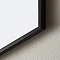 Arezzo Matt Black 600mm Octagon Mirror  Feature Large Image