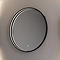 Arezzo Matt Black 600mm Round LED Illuminated Bathroom Mirror with Touch Sensor & Anti-Fog