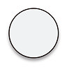 Arezzo Matt Black 600mm Round Mirror