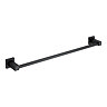Arezzo Matt Black 600mm Towel Rail Large Image