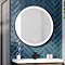 Arezzo Matt Black 800mm Round LED Illuminated Anti-Fog Bathroom Mirror