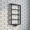 Arezzo Matt Black 800 x 500 Ladder Heated Towel Rail Large Image